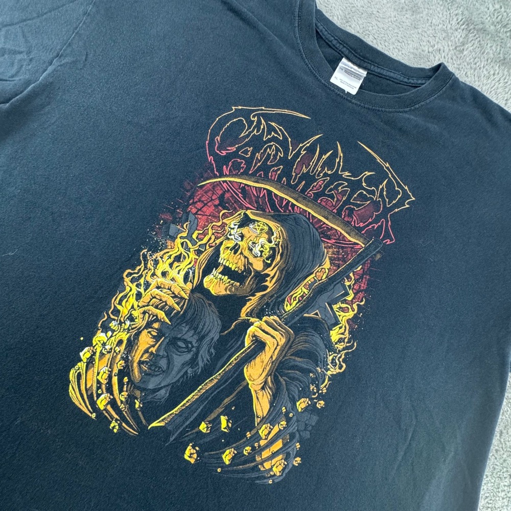 Carnifex Band Gildan Heavy Cotton Grim Reaper Graphic T Shirt Mens XL Black